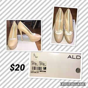 Aldo nude platform heel
